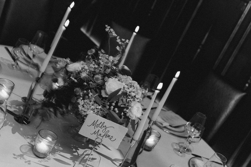 Weddings in Dublin, table set up at SOLE